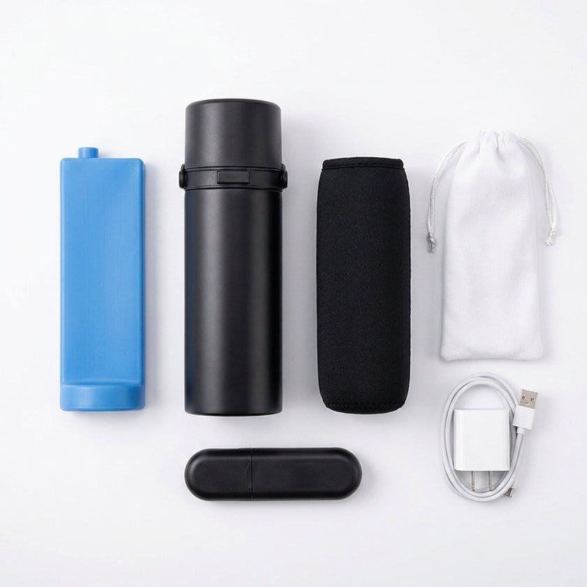 Vialo Complete Travel Kit - full set with pouch and pill box